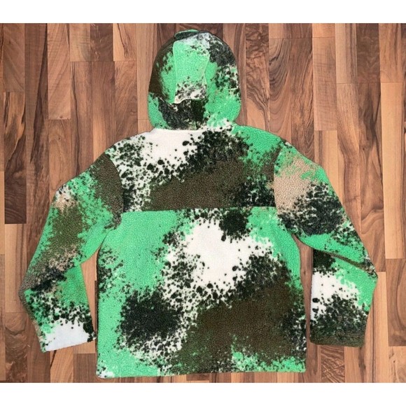 Nike NSW Sherpa Sport Essentials+ 1/2 Zip Hoodie Fleece DD5009-362 green Men's S - Picture 9 of 11